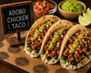 Adobo Chicken Taco