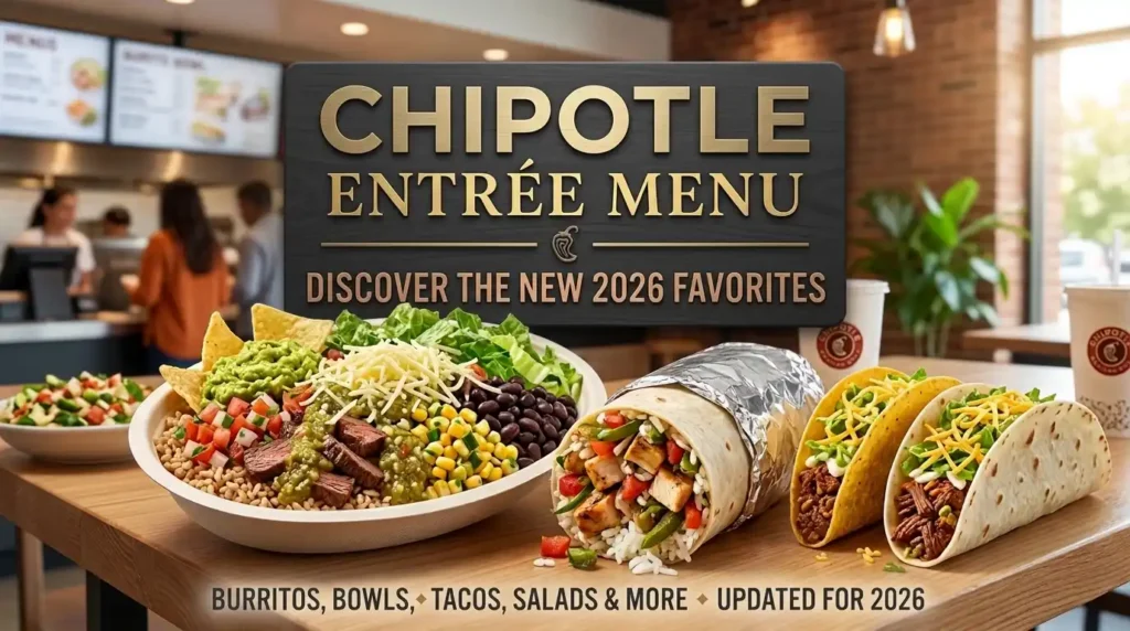 Chipotle Entrees Menu 2026