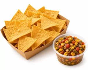 Chips & Roasted Chili-Corn Salsa